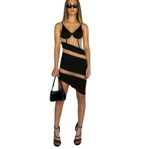 Mesh Cut Out Dress Small